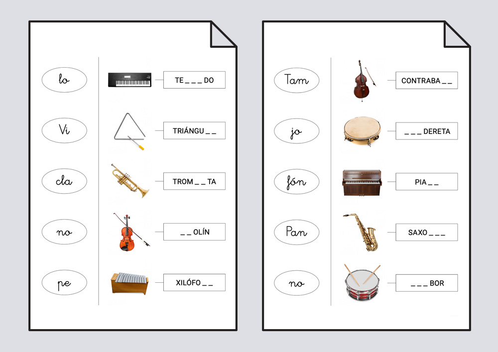 Los instrumentos musicales