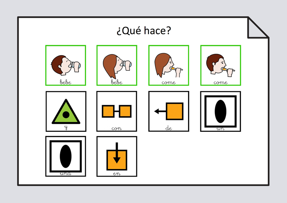 Láminas y tarjetas para trabajar la estructuración de frases