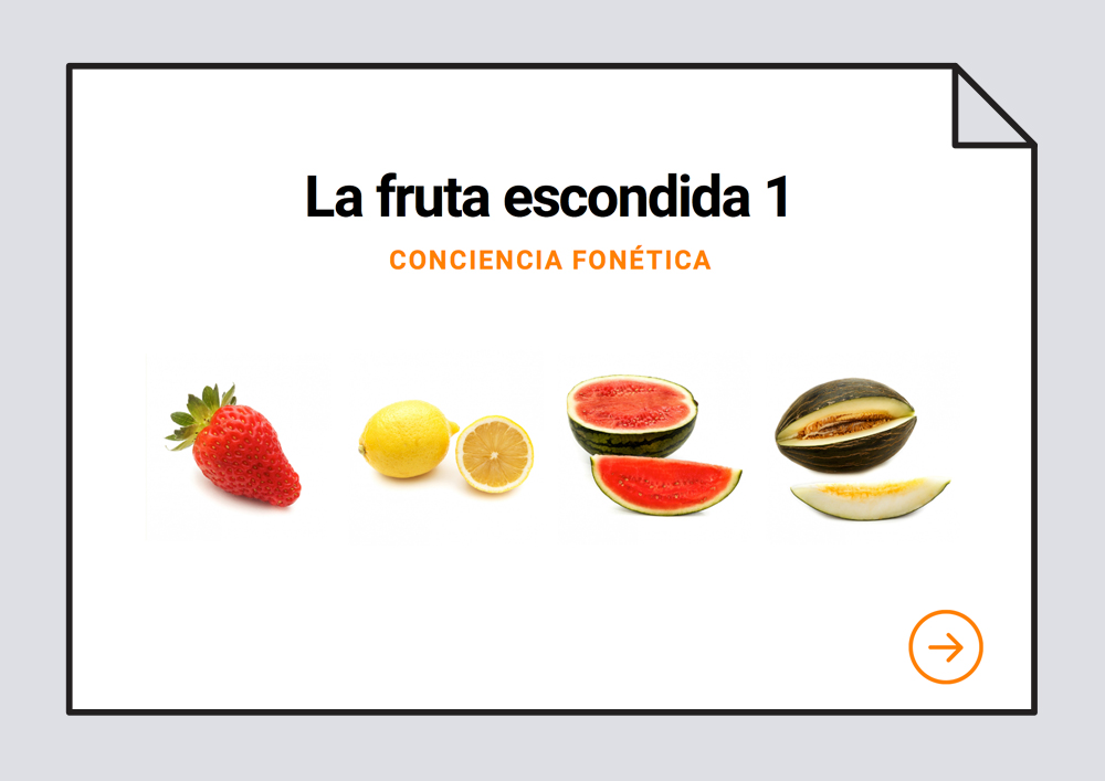 Encuentra la fruta escondida