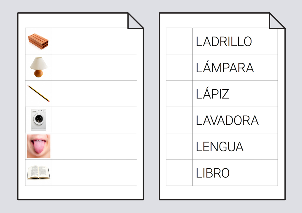 Juego con las letras L-P