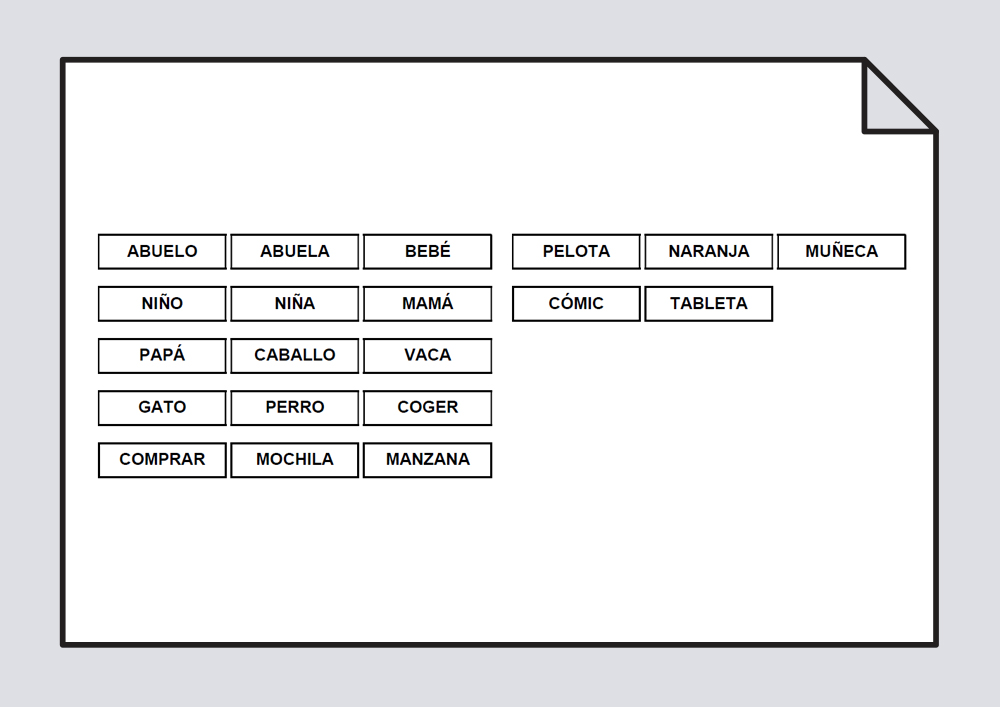 Construcción de frases y vocabulario. Verbos Coger y Comprar