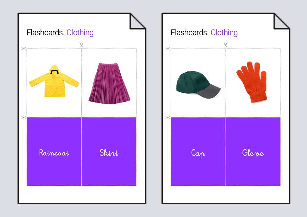 Flashcards. La ropa