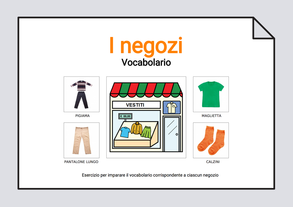 L negozi - Vocabolario