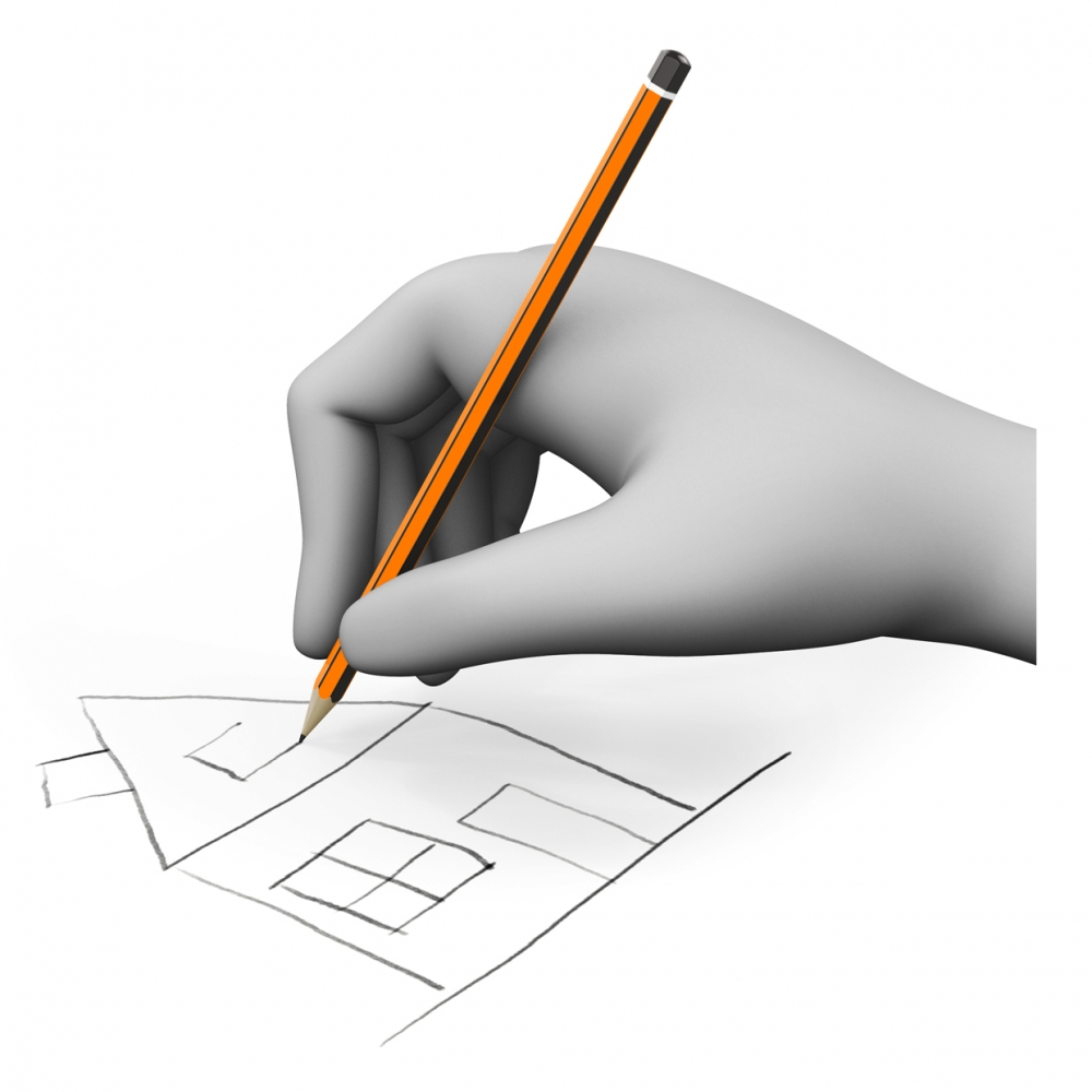 Imagen del verbo dibujar