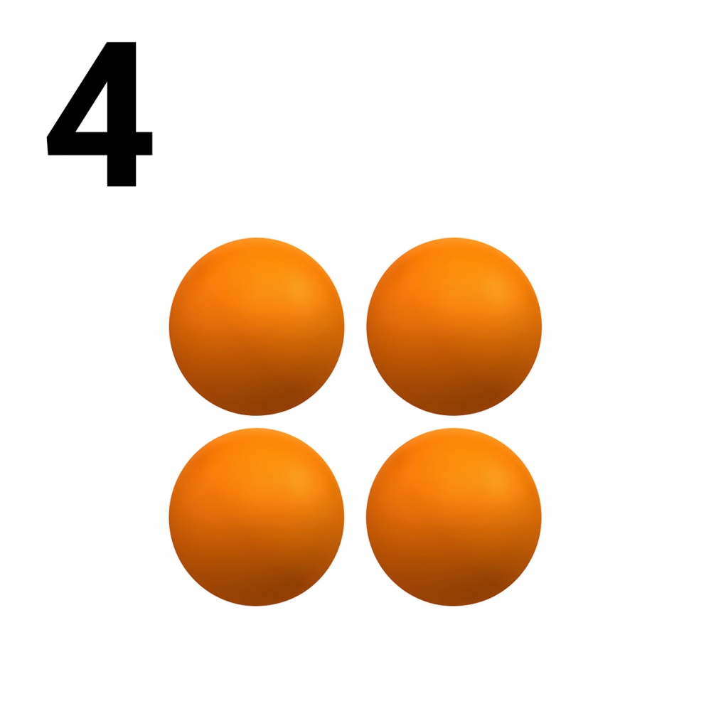 Imagen en la que se representa el número cuatro