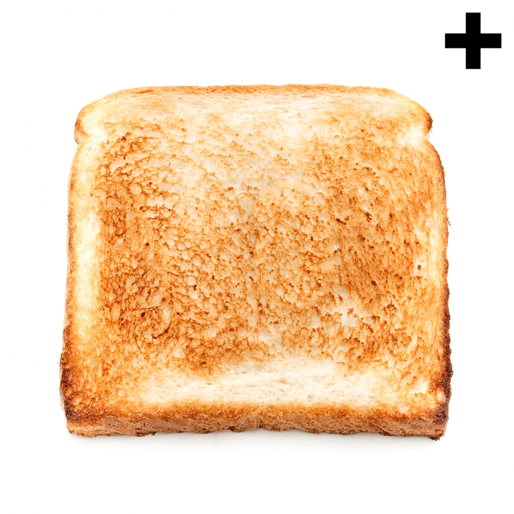 Imagen en la que se ve una tostada de pan de molde