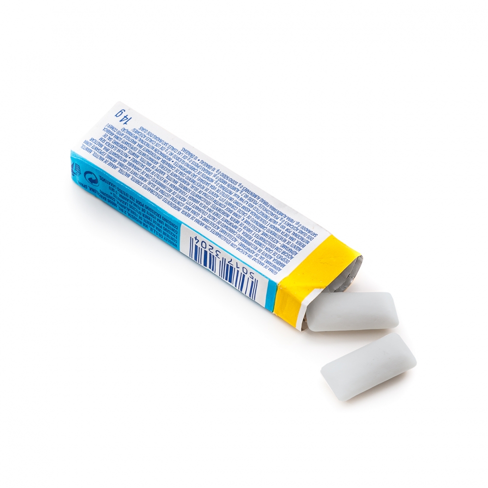 Imagen en la que se ve un paquete de chicles