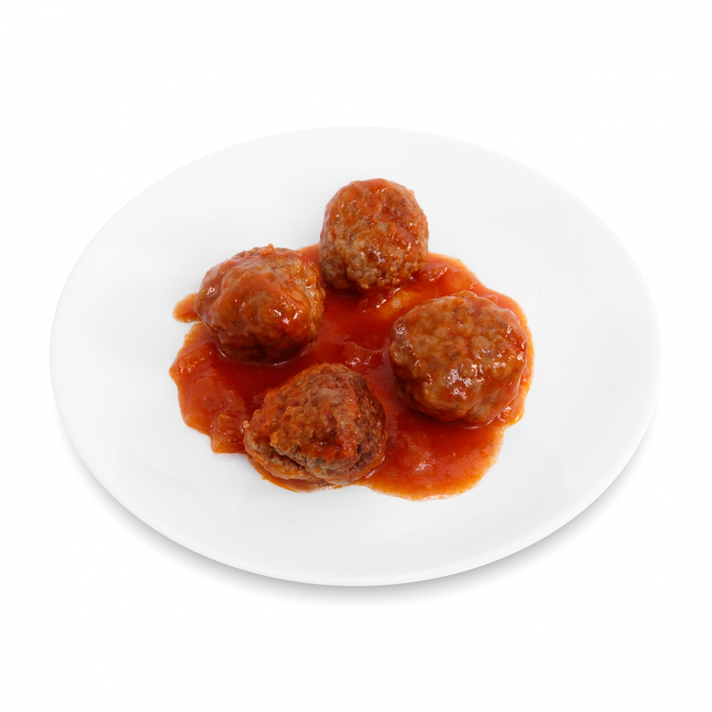 Imagen en la que se ve un plato de albóndigas