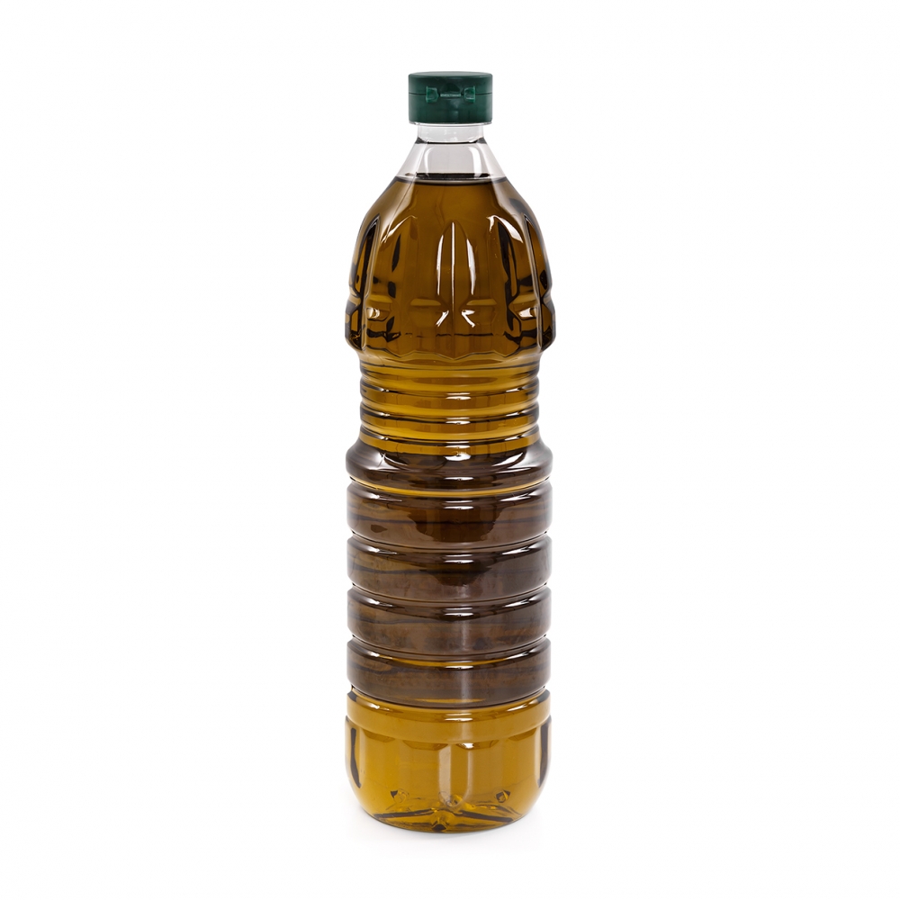 Imagen en la que se ve una botella de aceite de oliva