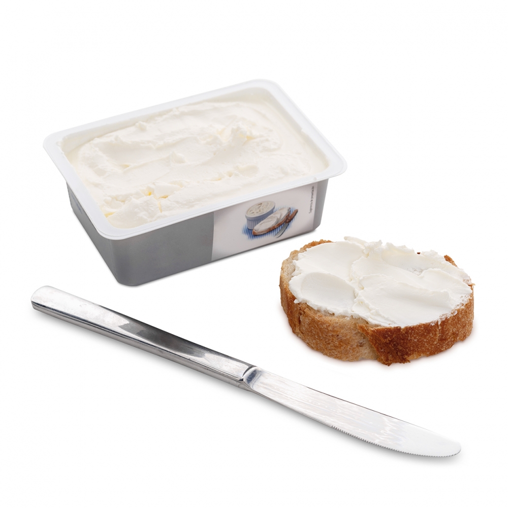 Imagen en la que se ve una tostada untada con queso