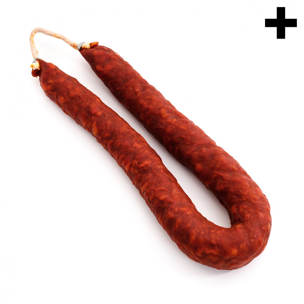Imagen en la que se ve el plural del concepto ristra de chorizo