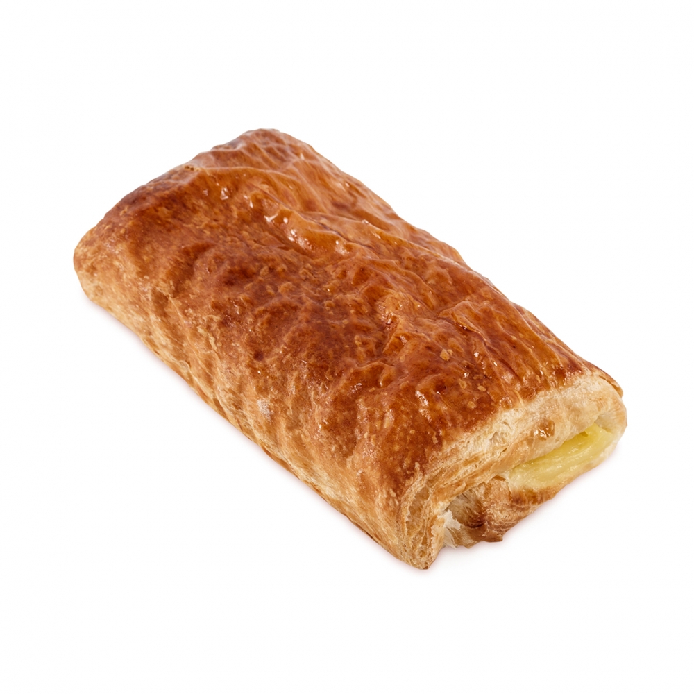 Imagen en la que se ve una napolitana de crema