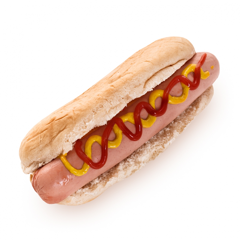 Imagen en la que se ve un perrito caliente