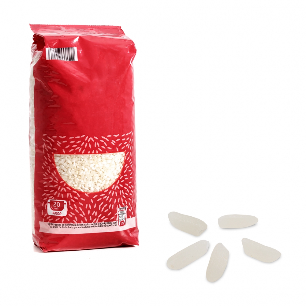 Imagen en la que se ve un paquete de arroz