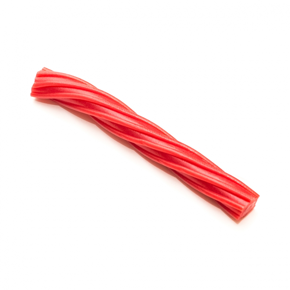 Imagen en la que se ve un regaliz rojo