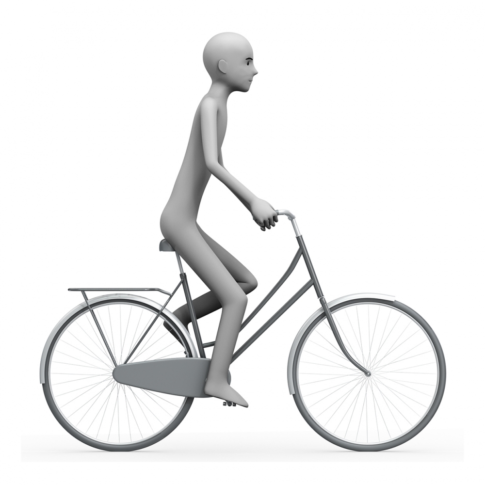 Imagen del verbo andar en bicicleta