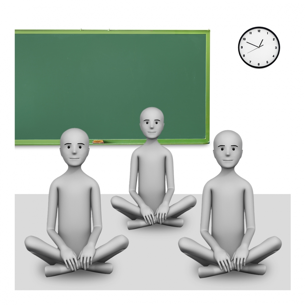 Imagen en la que se ve el concepto de asamblea escolar