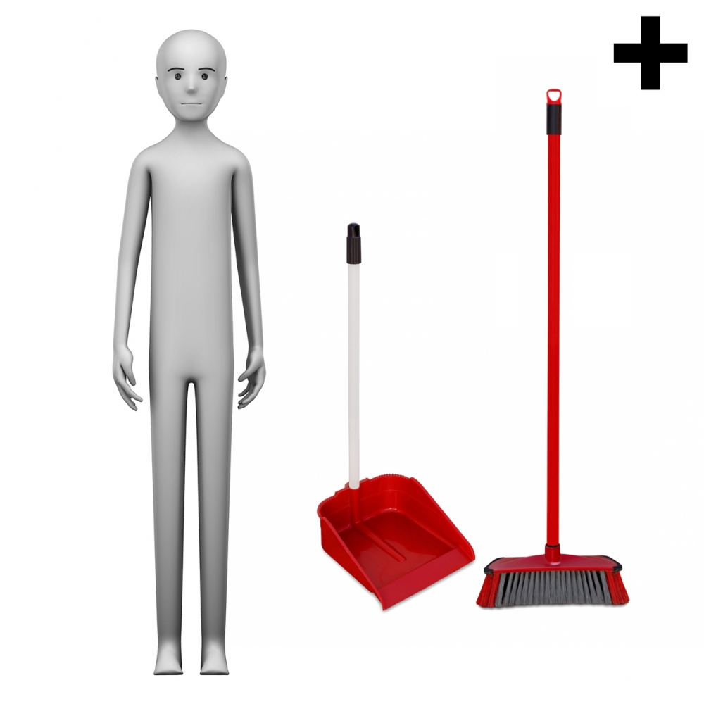 Imagen en la que se ve el plural del concepto barrendero o barrendera