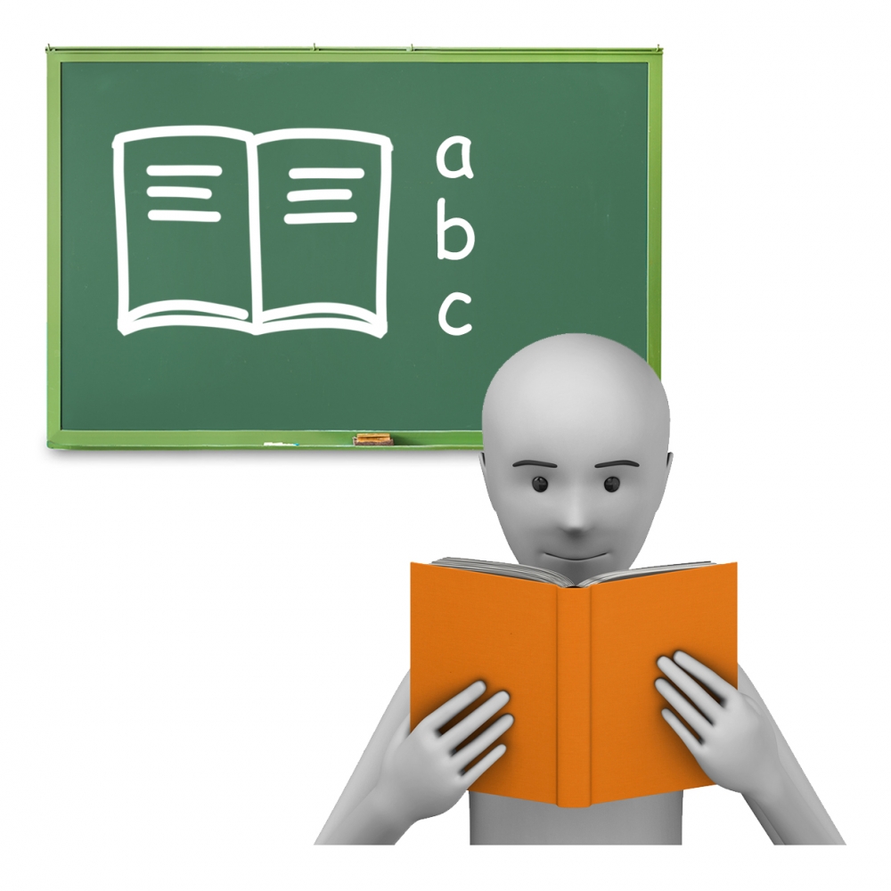 Imagen en la que se ve el símbolo biblioteca escolar