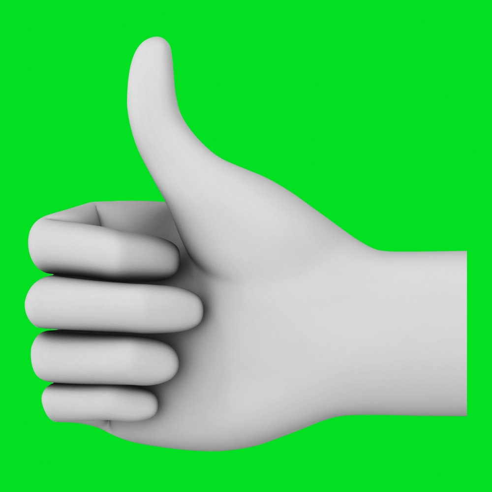 Imagen en la que aparece una mano haciendo el símbolo de aprobación
