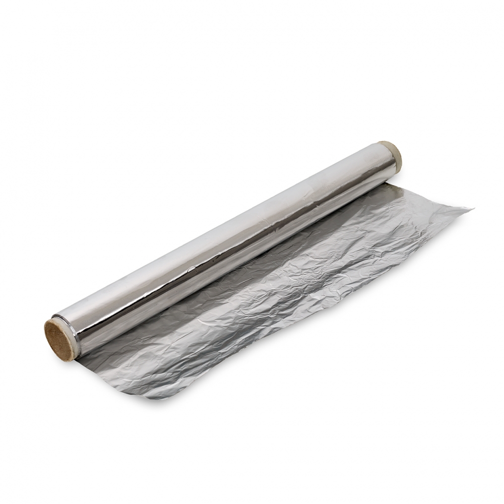 Imagen en la que se ve un rollo de papel de aluminio