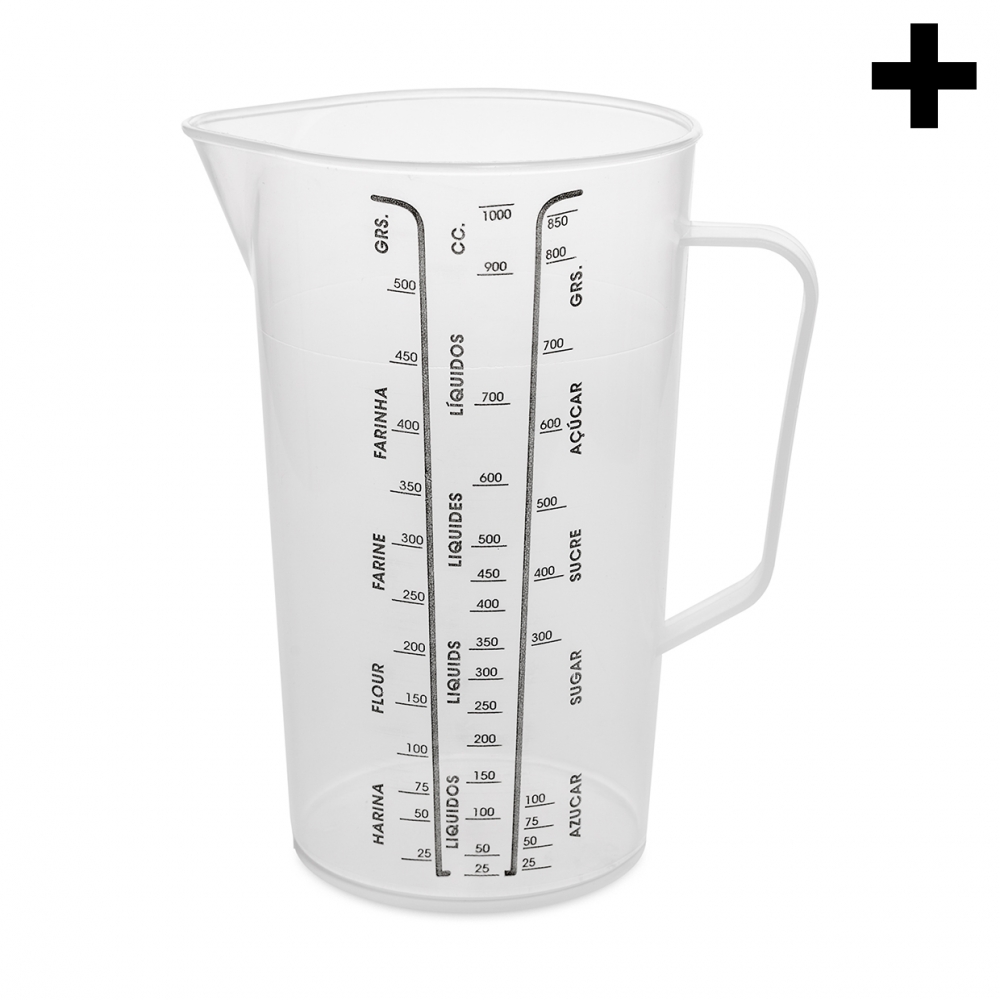 Imagen en la que se ve el plural del concepto jarra medidora