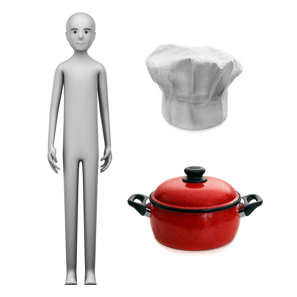 Imagen en la que se ve el concepto de cocinero