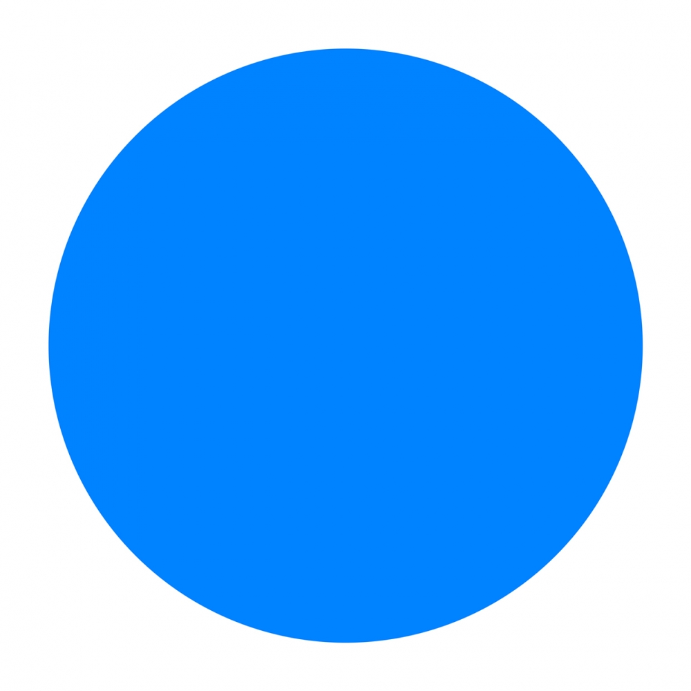 Imagen en la que se ve un círculo de color azul