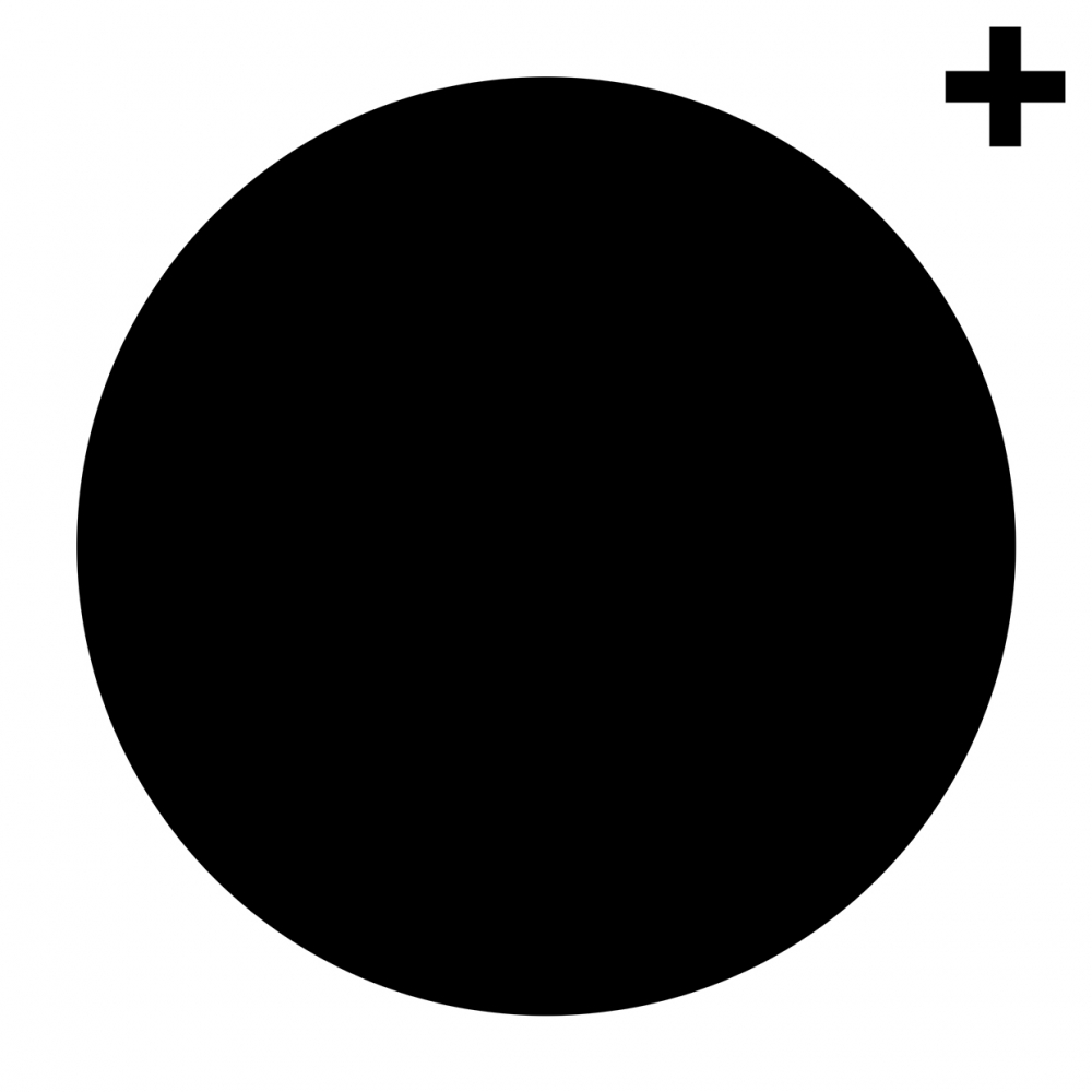 Imagen en la que se ve un círculo de color negro