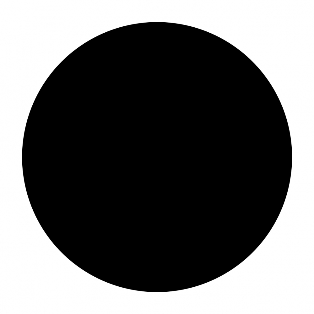 Imagen en la que se ve un círculo de color negro