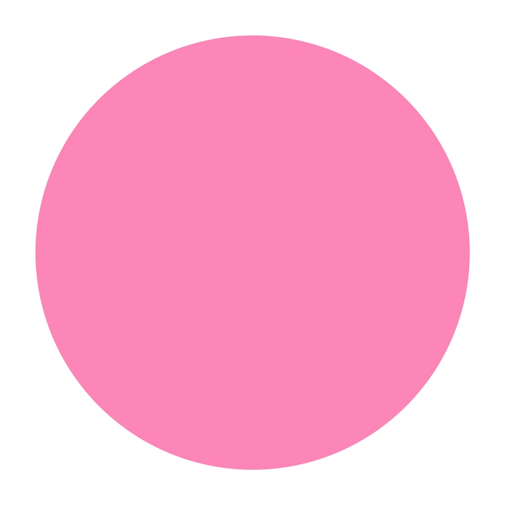 Imagen en la que se ve un círculo de color rosa
