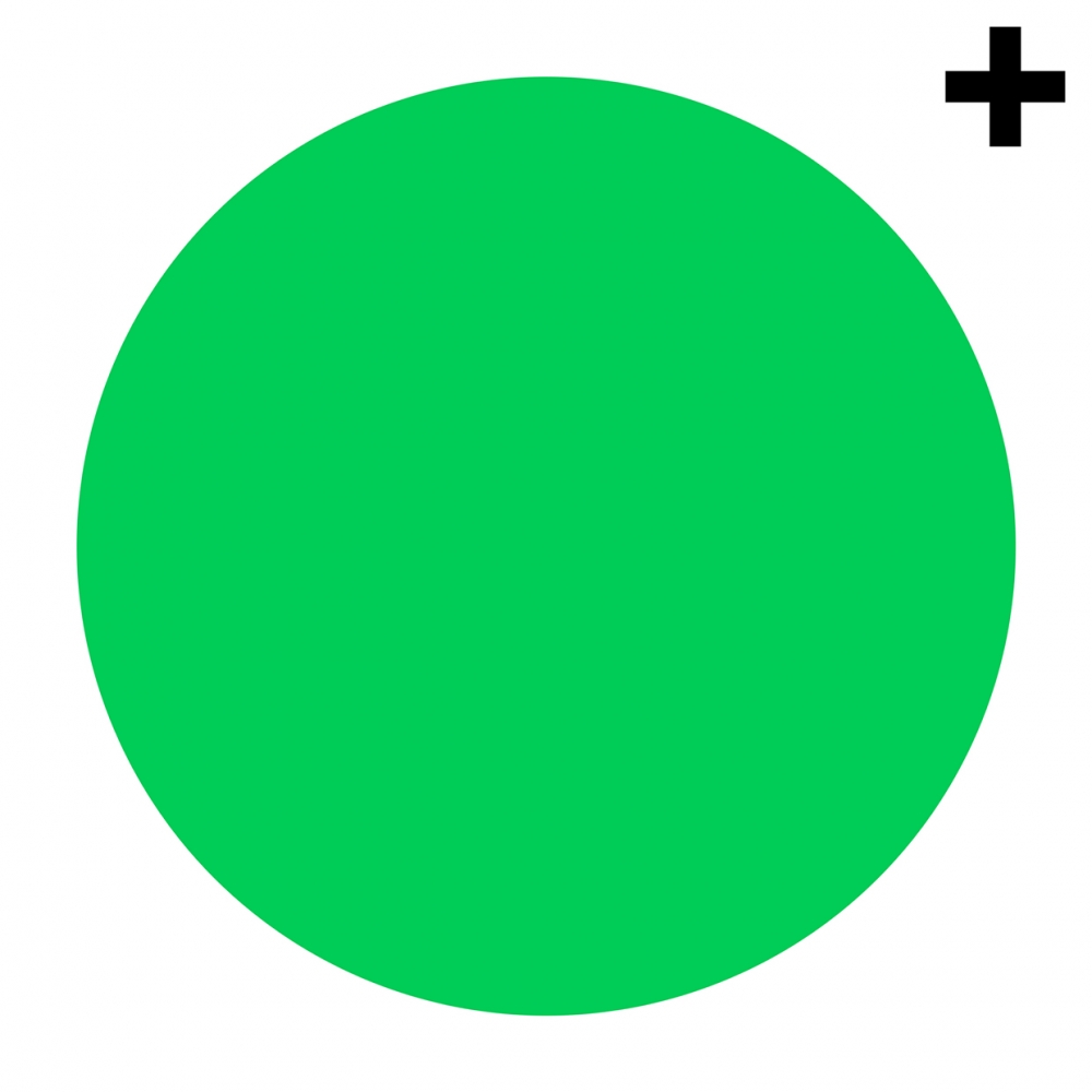 Imagen en la que se ve un círculo de color verde
