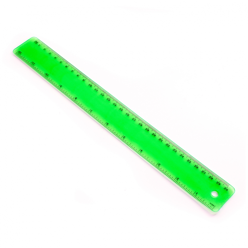 Imagen en la que aparece una regla para medir y trazar líneas rectas