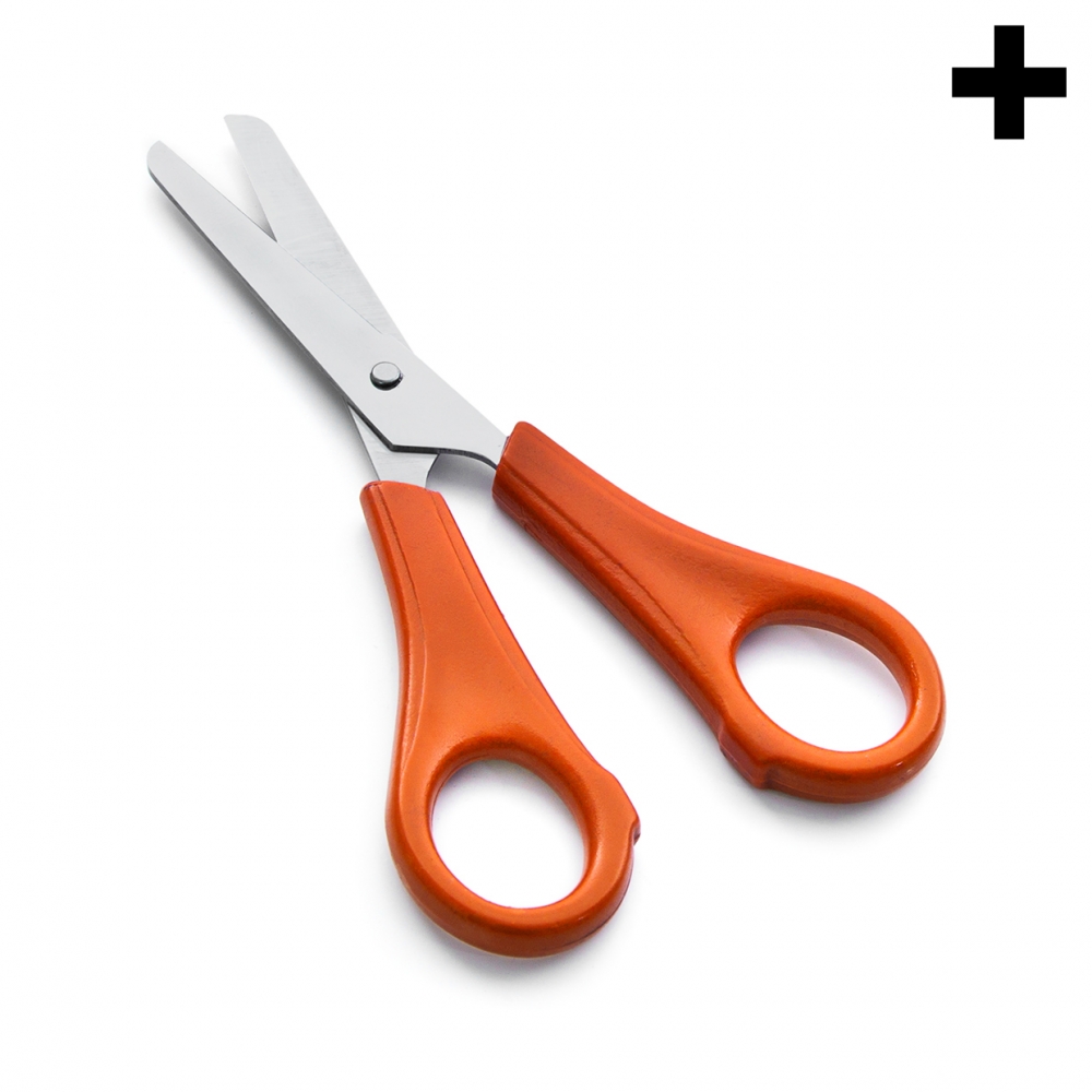 En la imagen se ve el plural del concepto tijeras escolares