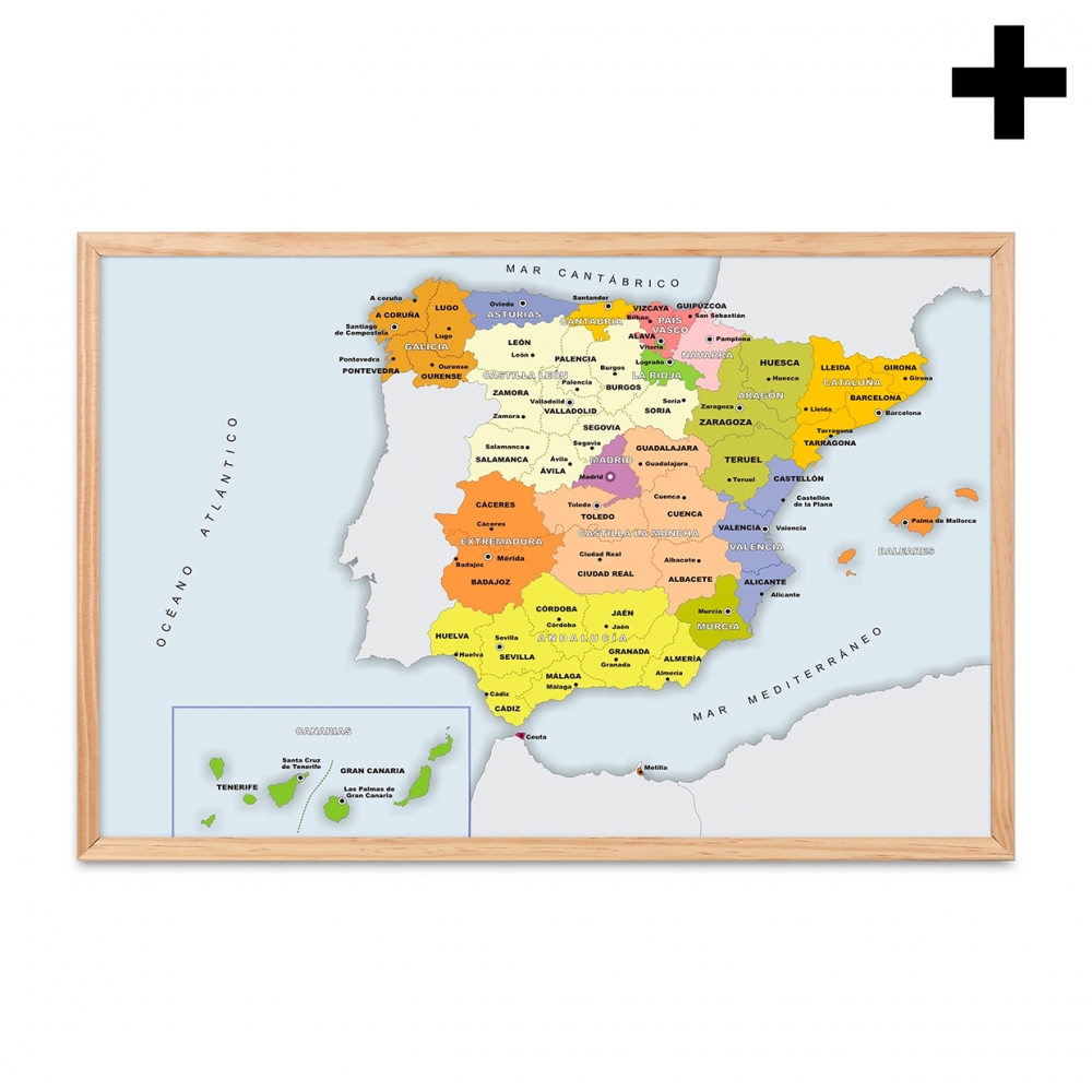 Imagen en la que se ve el plural del concepto mapa de España