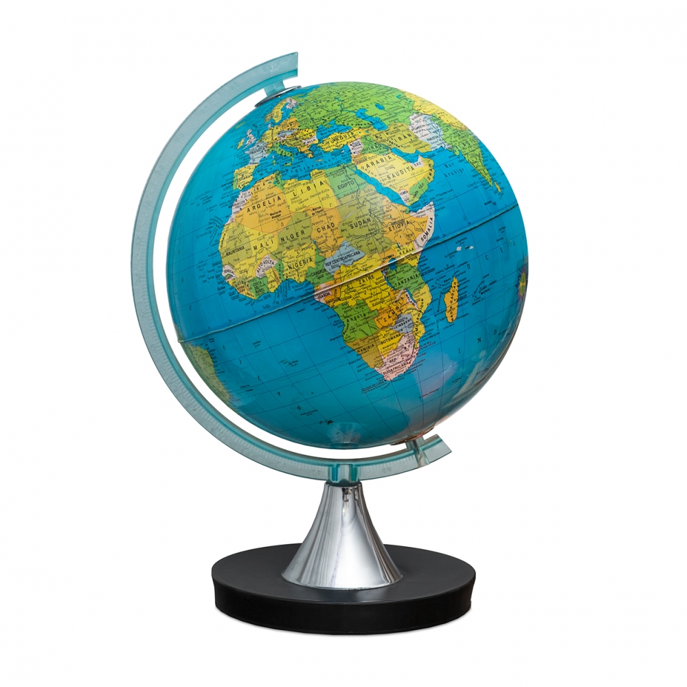 Imagen en la que se ve un globo terráqueo