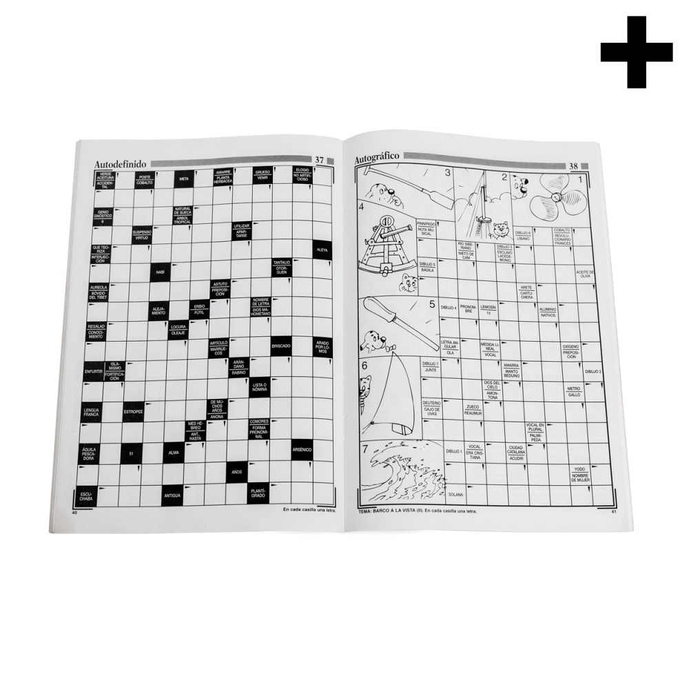 Imagen en la que se ve el plural del concepto revista de crucigramas