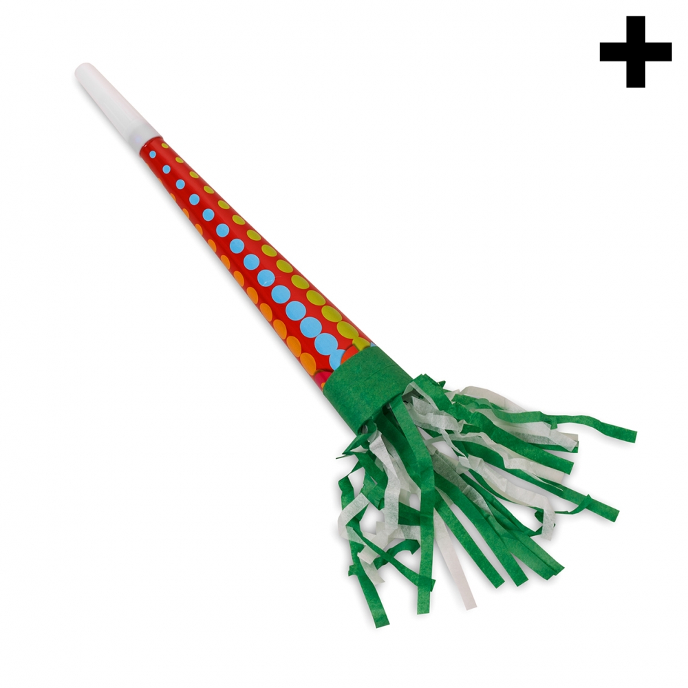 Imagen en la que se ve el plural del concepto trompeta de fiesta