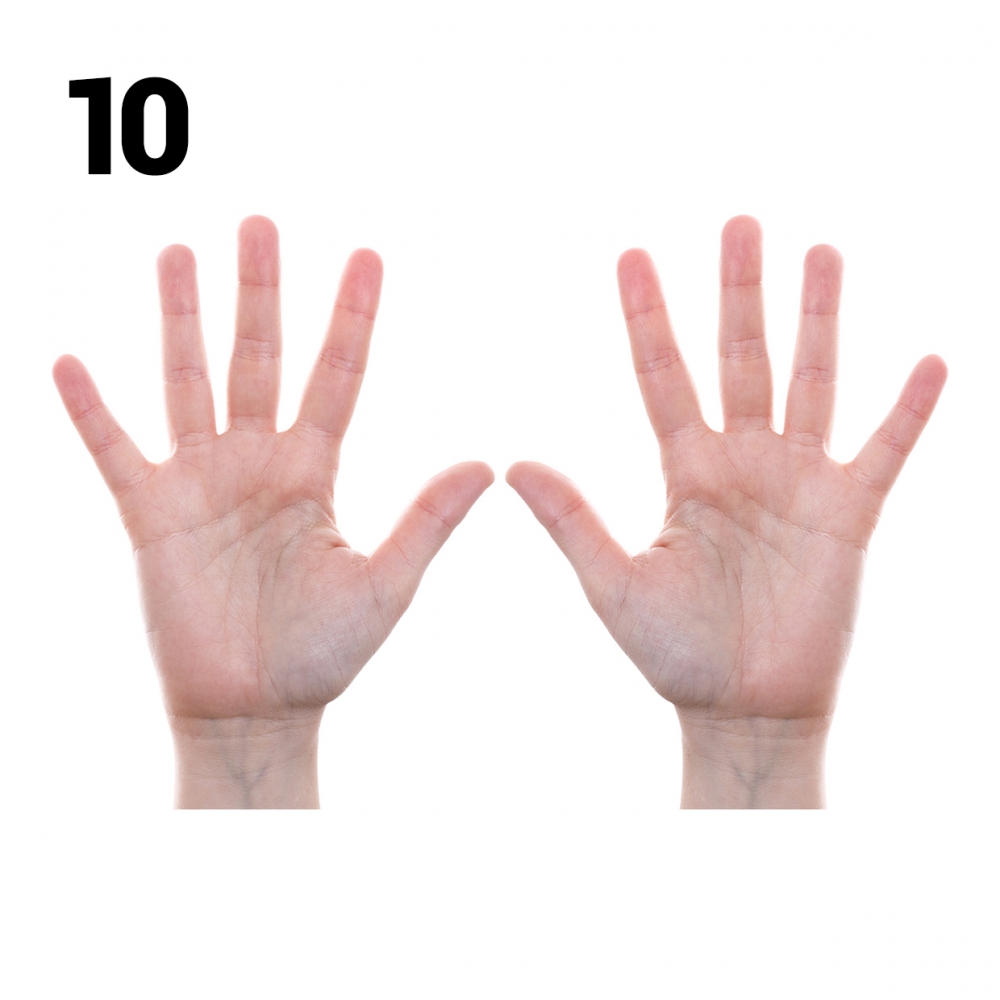 Imagen en la que se representa el número diez