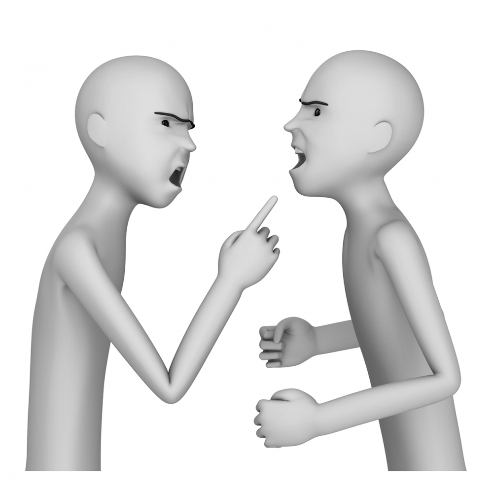 Imagen del verbo discutir