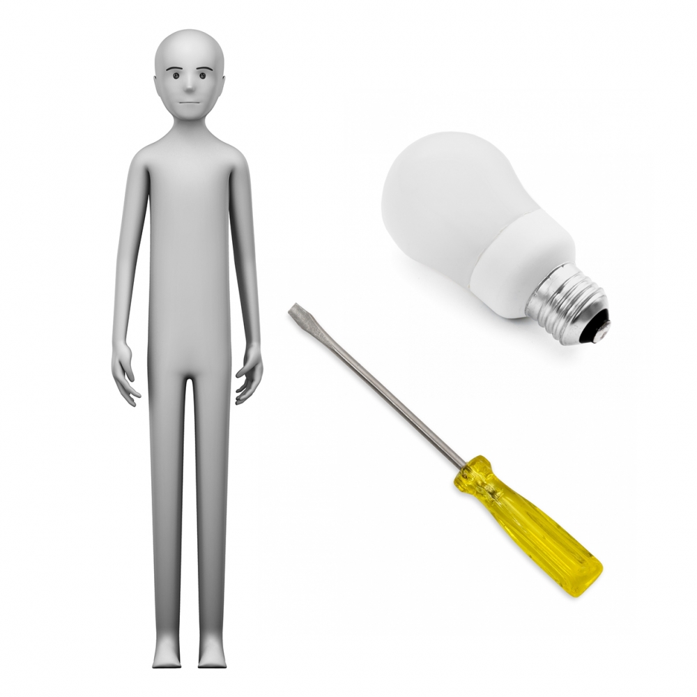 Imagen en la que se ve el concepto de electricista