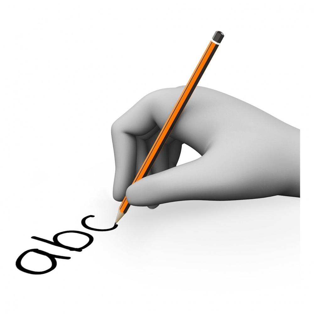 Imagen del verbo escribir