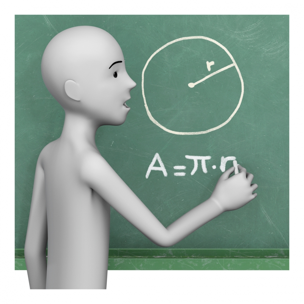 Imagen en la que aparece una persona explicando en una pizarra