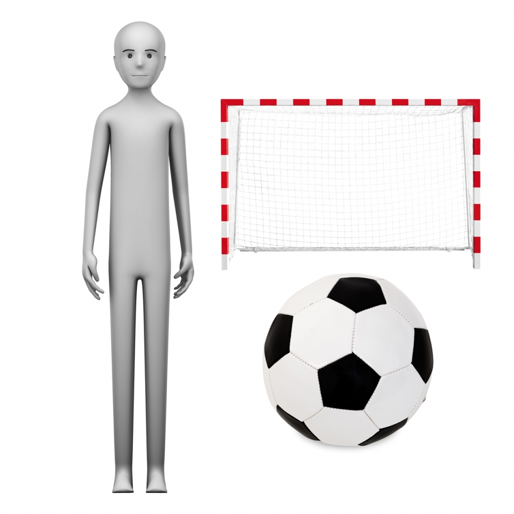 Imagen en la que se ve el concepto de profesión futbolista