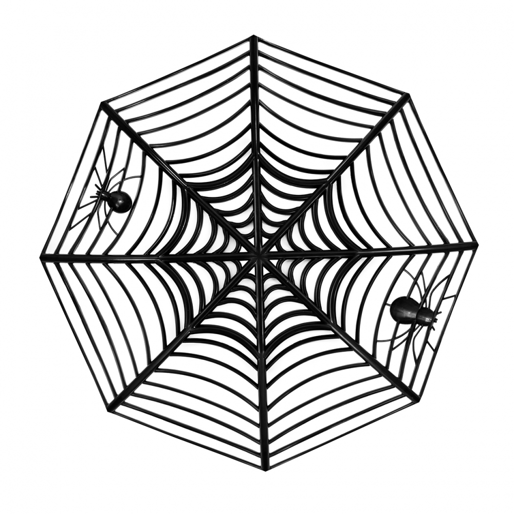 Imagen en la que se ve una telaraña de adorno