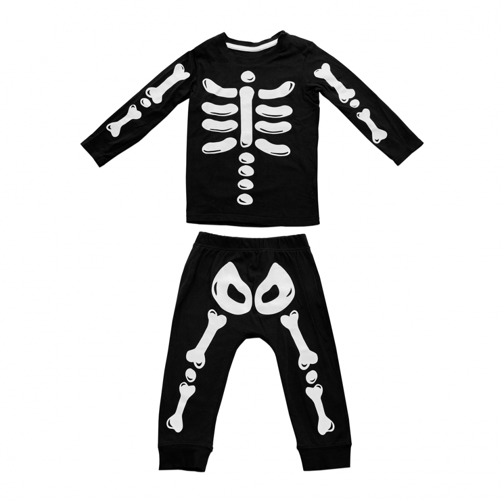 Imagen en la que se ve un disfraz de esqueleto