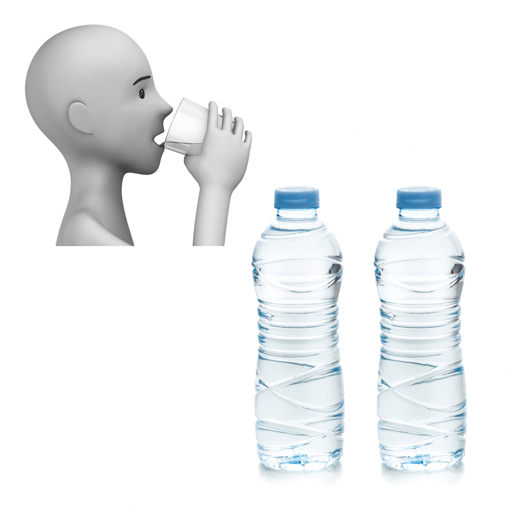 Imagen en la que se ve el concepto de hidratarse