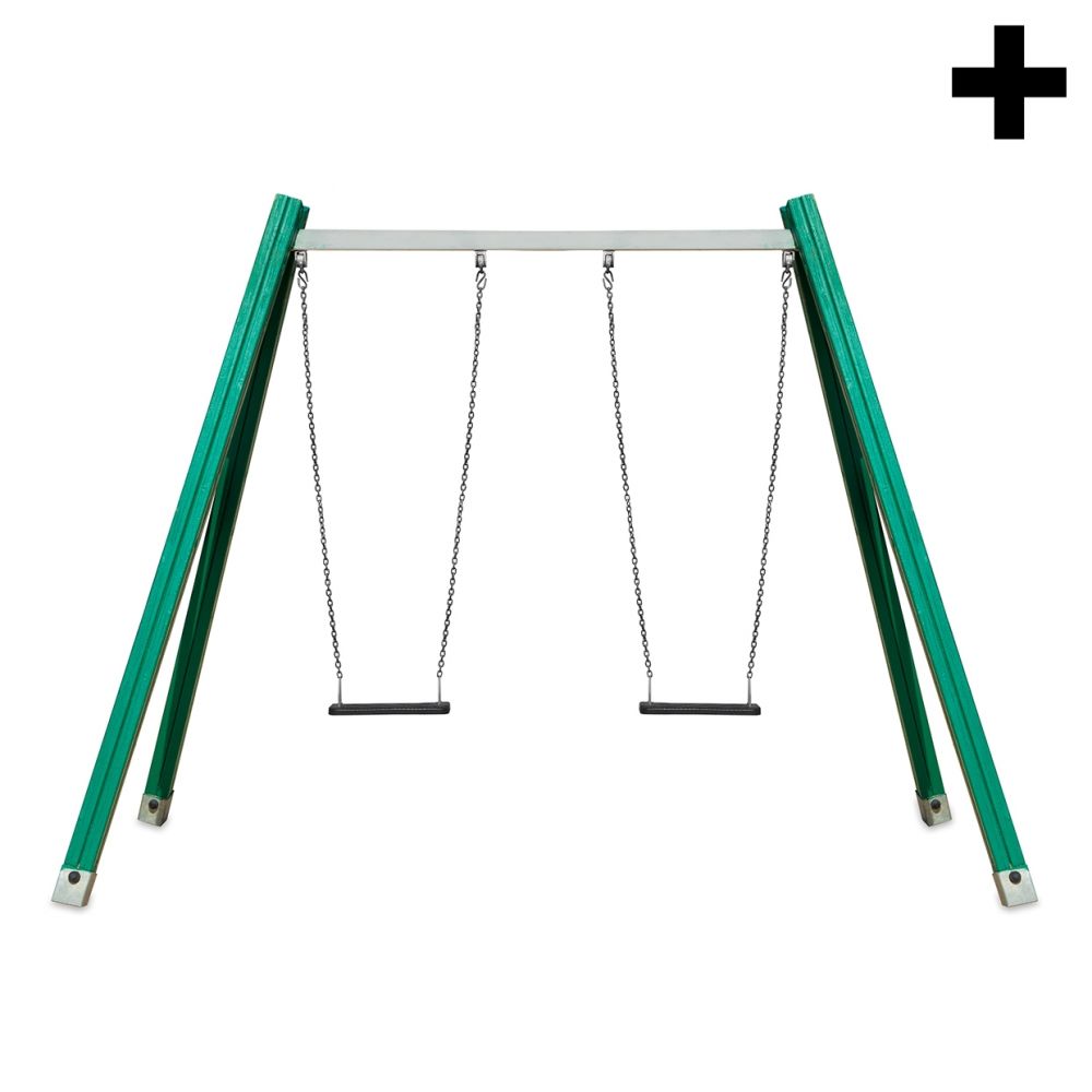 Imagen en la que se ve el plural del concepto columpio