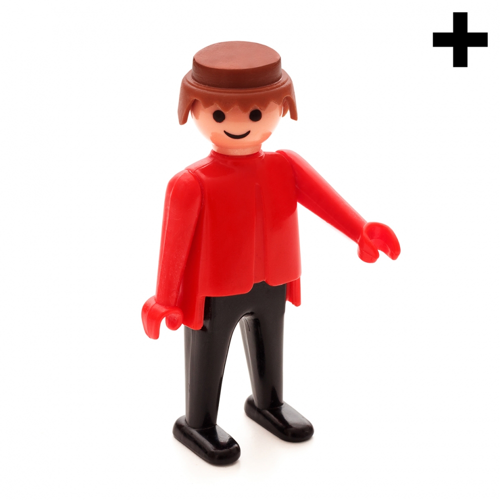 Imagen en la que se ve un un muñeco articulado de plástico