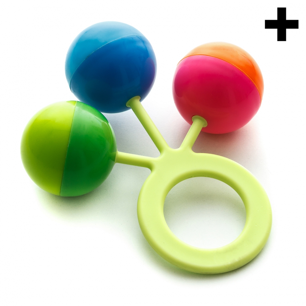 Imagen en la que se ve un sonajero de bebé